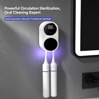 Mini Portable Rechargeable Travel Toothbrush Sterilizer Induction Switch with Charge Display UV Toothbrush Sterilizer Case